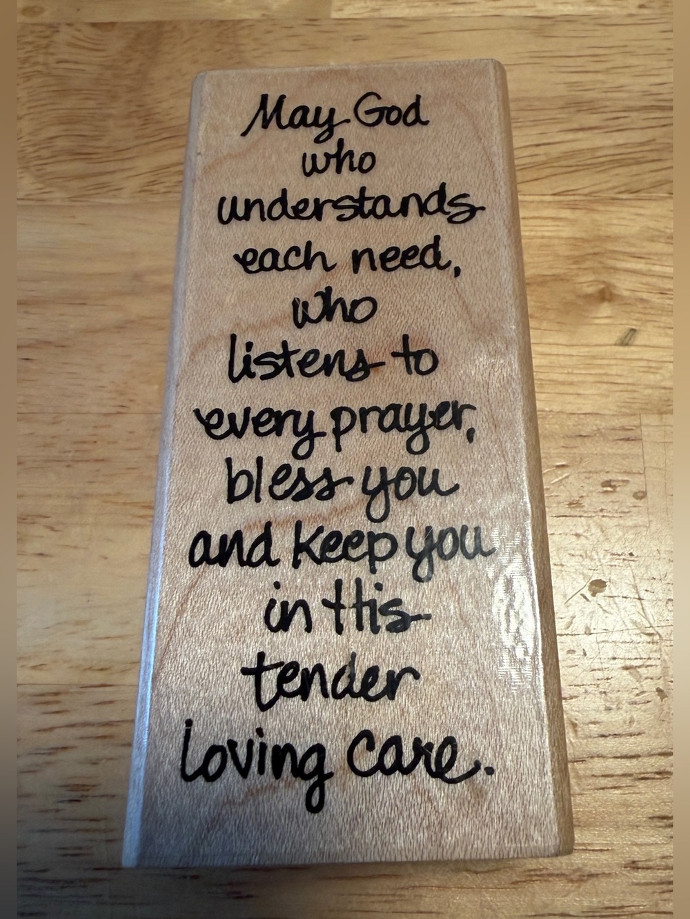 Stampedous! TLC Blessings Rubber Stamper Wood Mounted